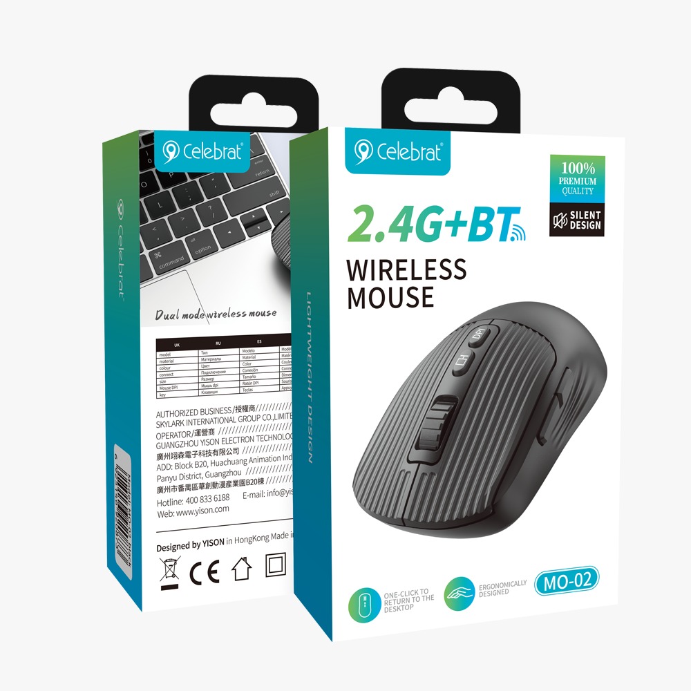 Celebrat 2.4 Bt Premium Silent Wireless Mouse