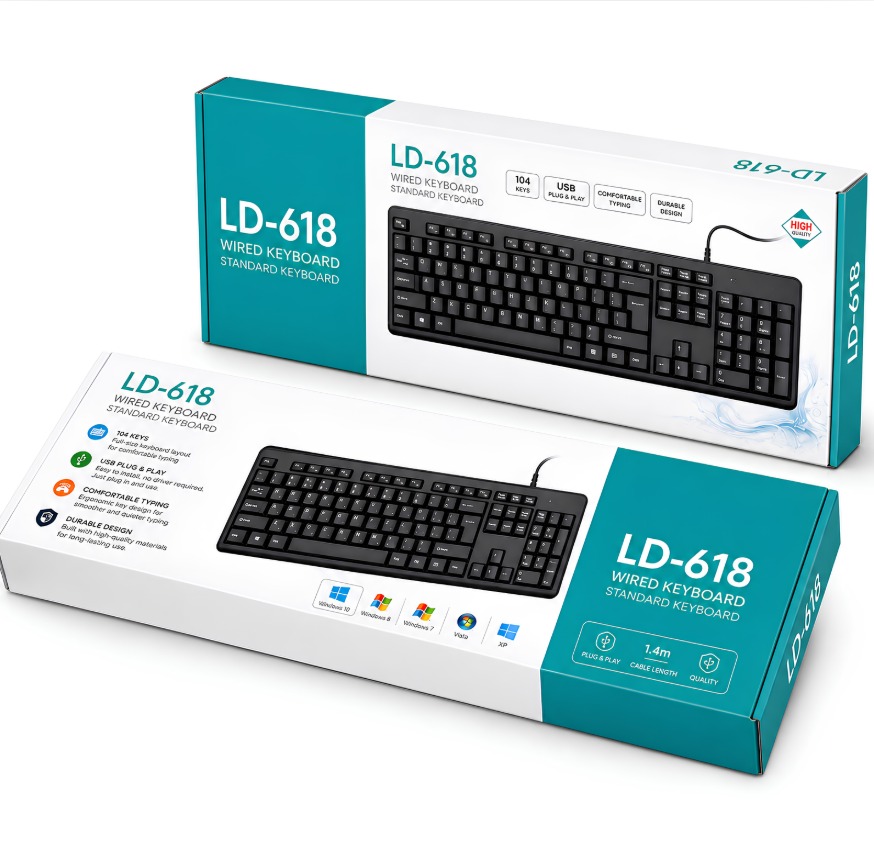 LD-618 Standard Wired Keyboard