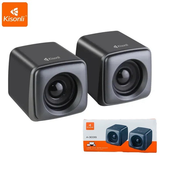 Kisonli A-303S Mini 2.0 Gaming Portable USB PC Speaker