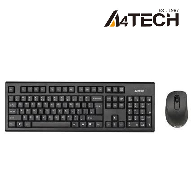 A4TECH WIRELESS KEYBOARD AND MOUSE COMBO KM100