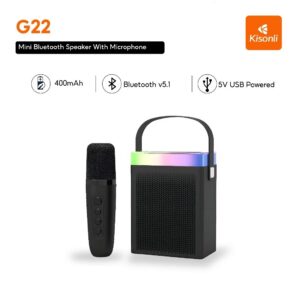 Kisonli G22 Mini Karaoke Speaker (RGB)